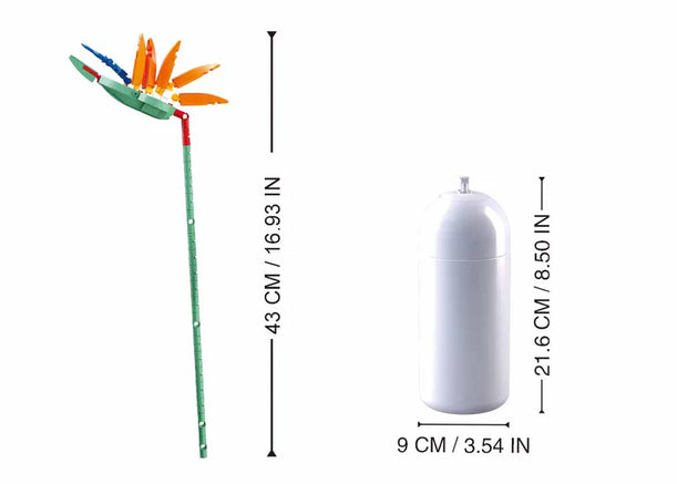Life Bricks Strelitzia w/ DIY Vase 148pcs Sluban - Belta Brands