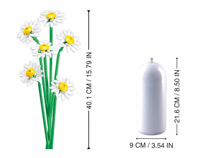 Life Bricks Daisy w/ DIY Vase 255pcs Sluban - Belta Brands