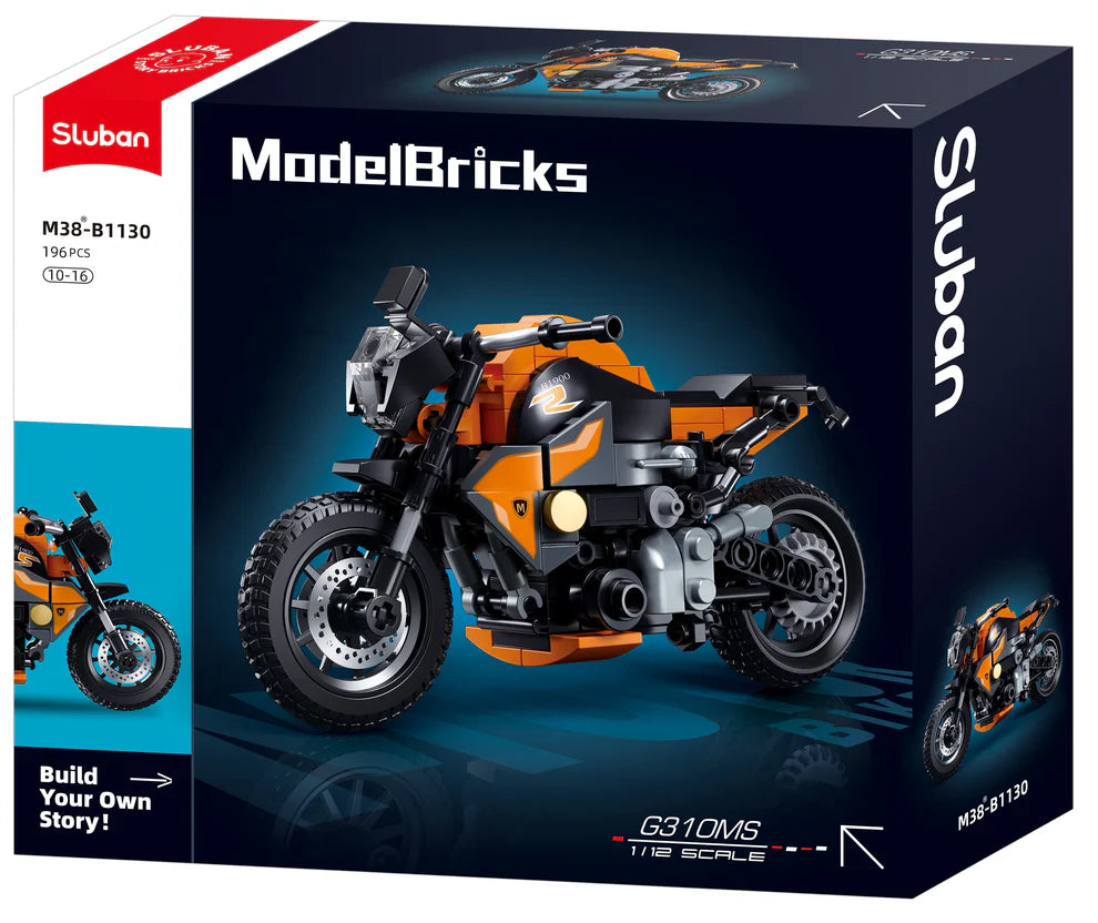 Model Bricks Motor Bike G310MS scale 1:2 196pcs Sluban - Belta Brands