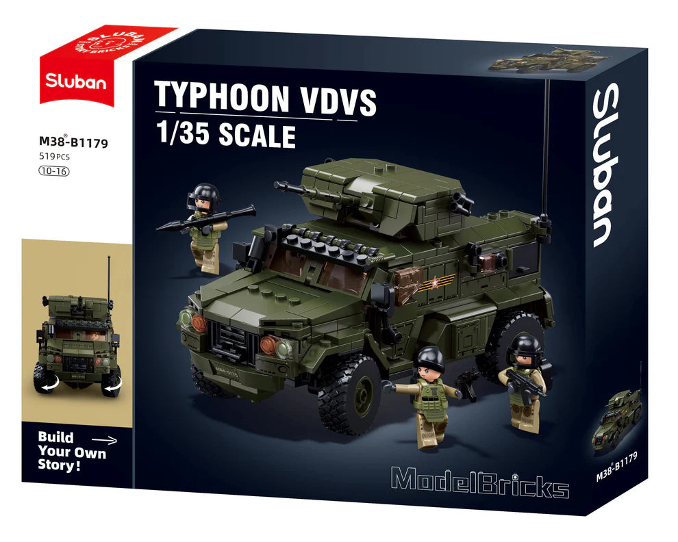 Model Bricks Typhoon VDVS 1/35 Scale 519pcs - Sluban