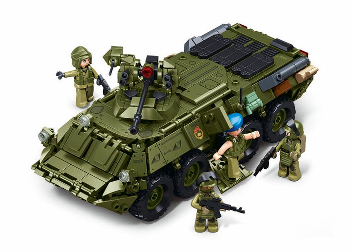BTR-80AS Infantry Fighting Vehicle 611pcs Sluban - Belta Brands
