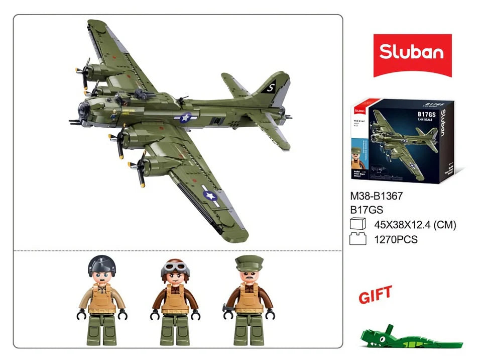 Model Bricks B-17GS Bomber Flying Fortres 1270pcs