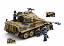 Model Bricks Tiger Tank scale 1:35 941pcs Sluban - Belta Brands