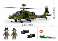 AH-64D Apache Helicopter 728pcs Sluban - Belta Brands