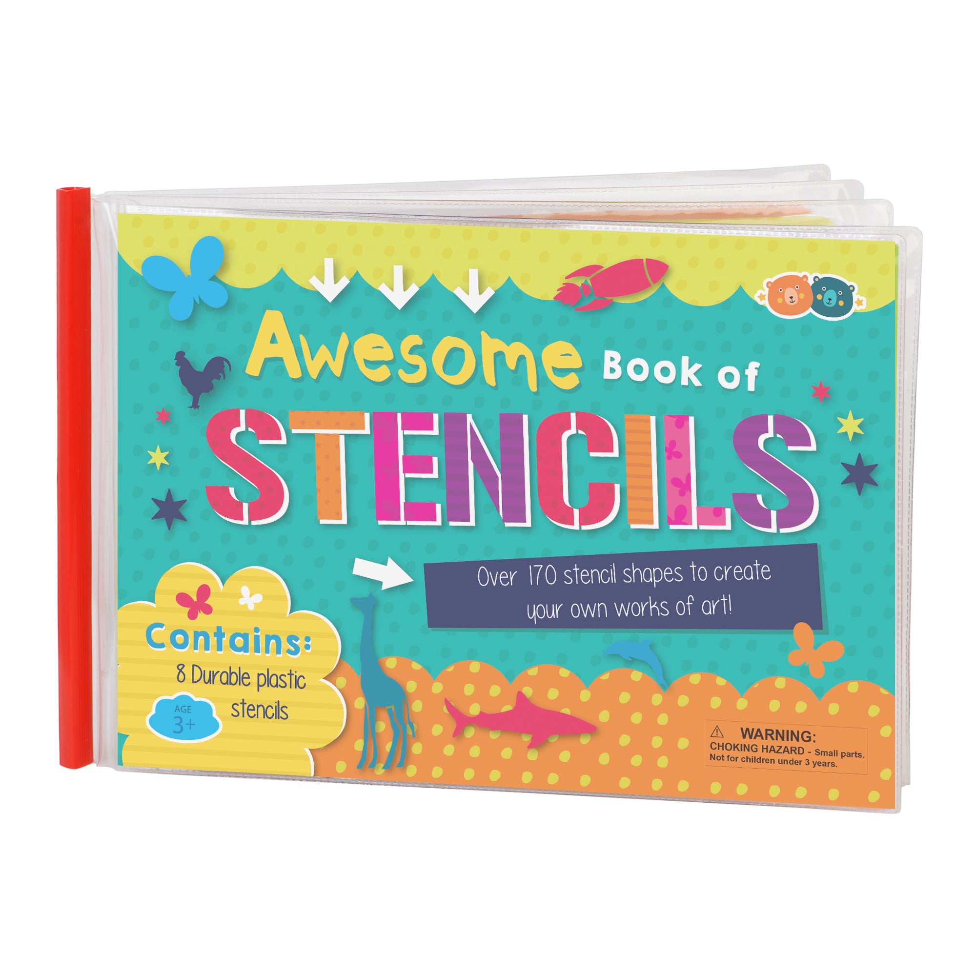 Stencils & Pencils Wallet Letters Shapes Numbers - Mishmashed