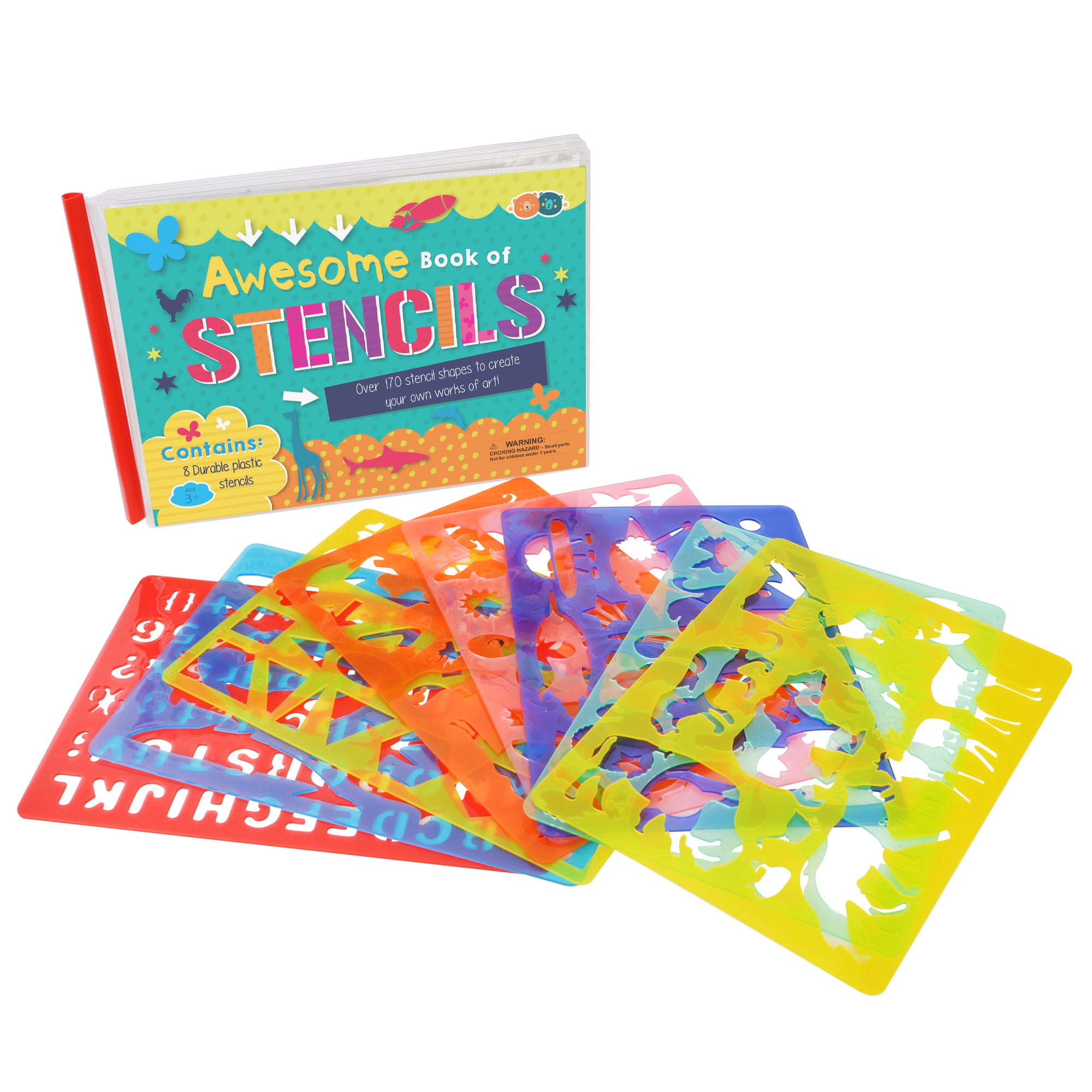 Stencils & Pencils Wallet Letters Shapes Numbers - Mishmashed