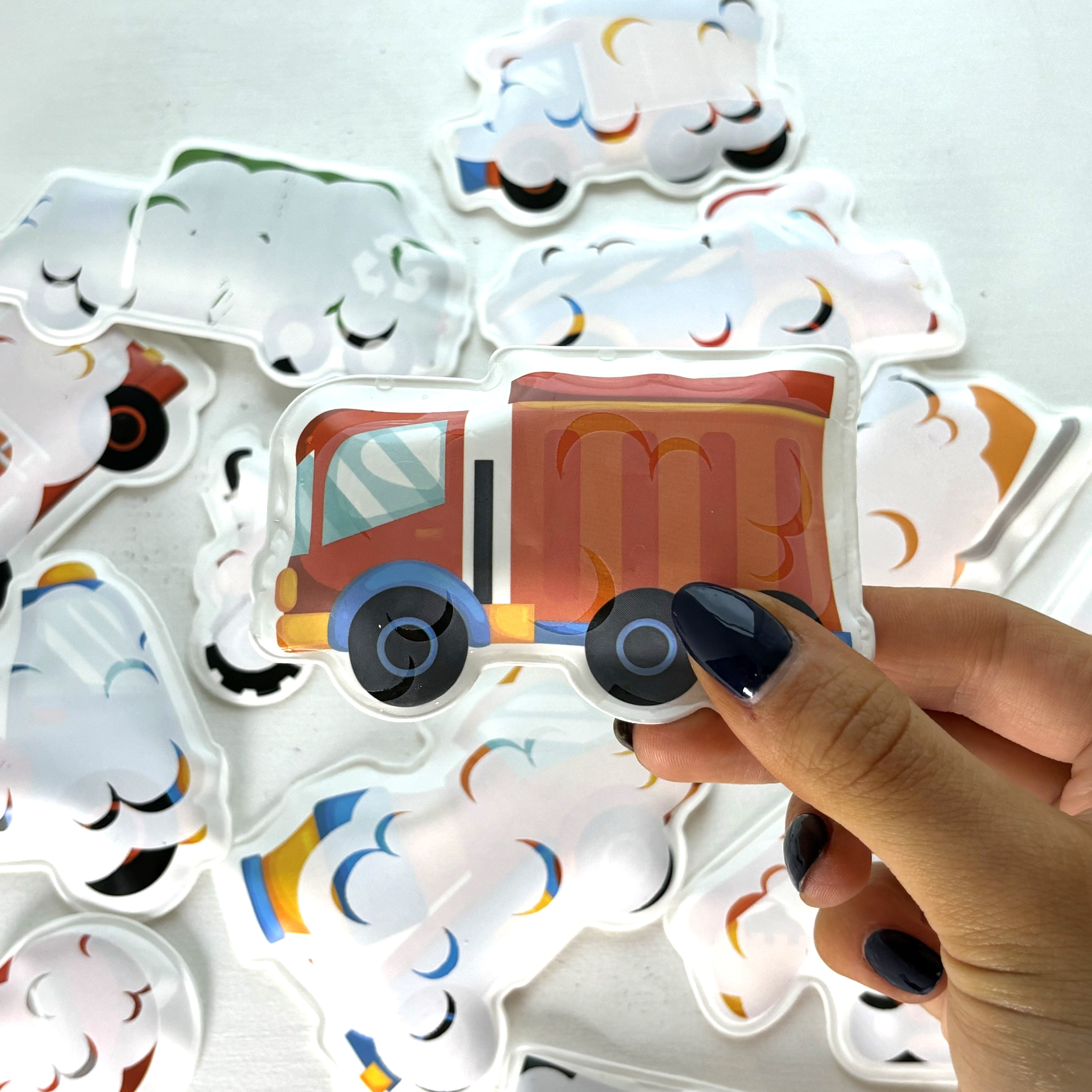 Bath Time Colour Changing Stickers Mucky Trucks - Mishmashed