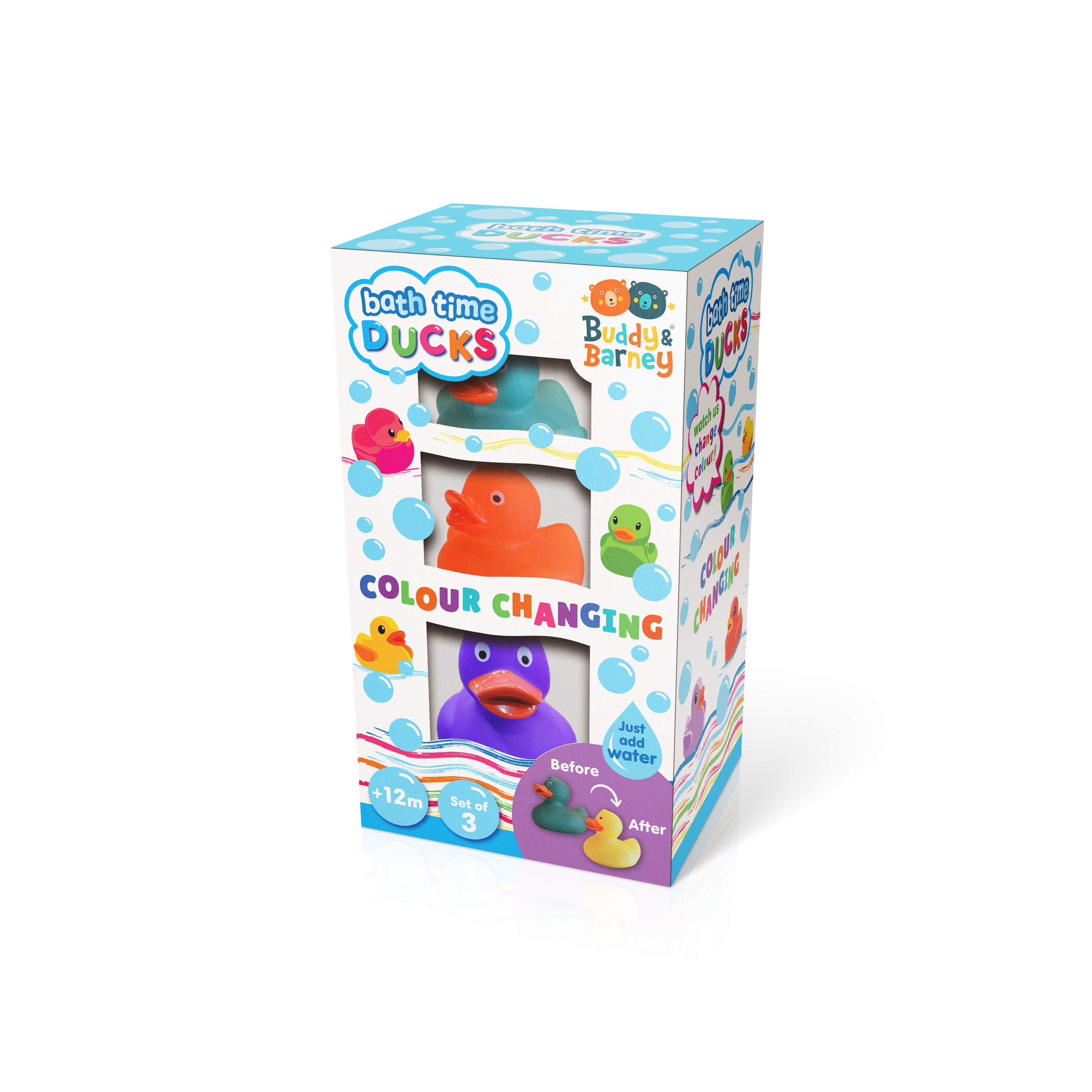 Bath Time Ducks Colour Changing - Buddy & Barney