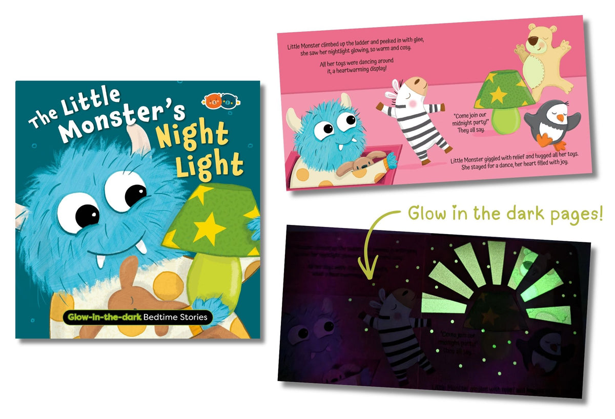 The little monsters night light Glow-in-the-dark Bedtime Stories - Mishmashed