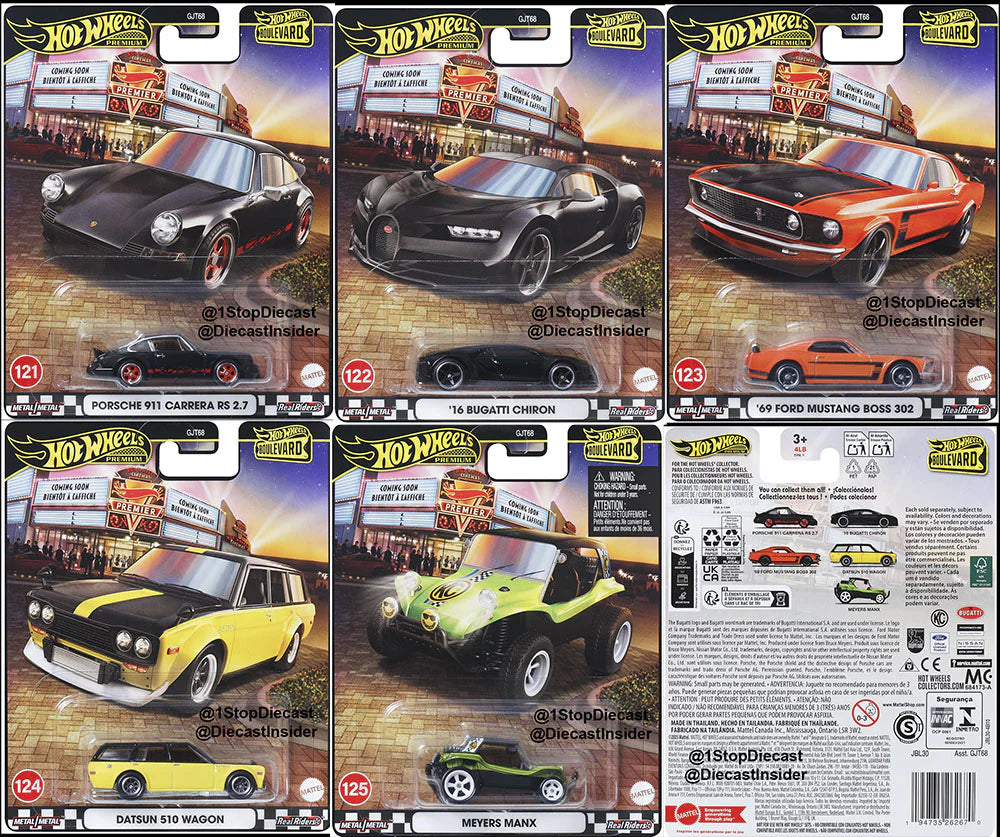 Hot Wheels Die Cast Boulevard series - All Brands