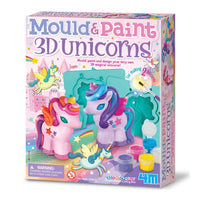 4M 3D Mould & Paint Unicorns - Johnco