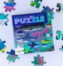 Shimmering Shark Foil Puzzle 60pcs - Crocodile Creek