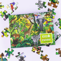 Holographic Puzzle 100pcs Jungle Paradise - Crocodile Creek