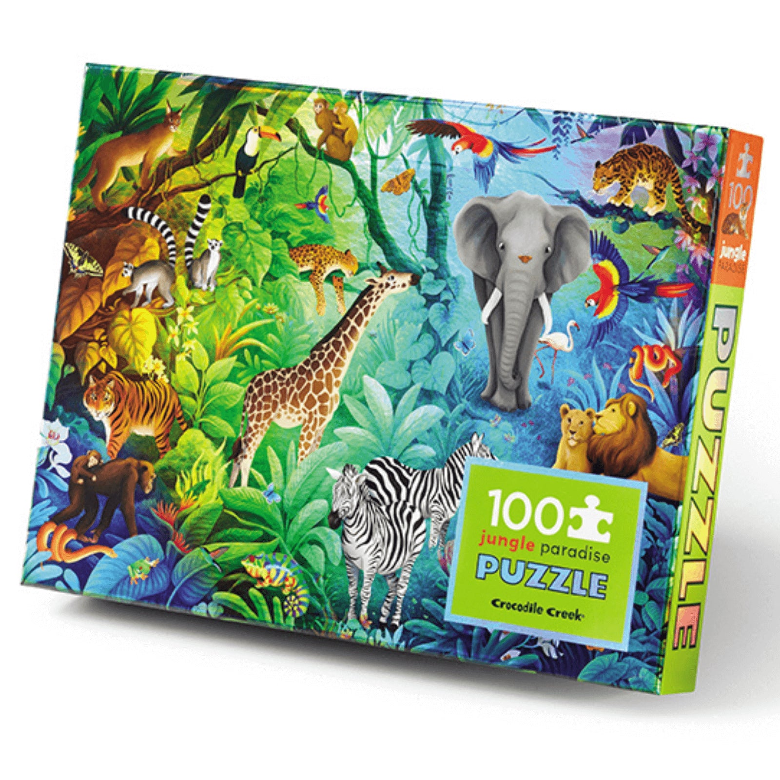 Holographic Puzzle 100pcs Jungle Paradise - Crocodile Creek
