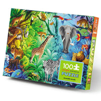 Holographic Puzzle 100pcs Jungle Paradise - Crocodile Creek