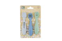 Sensory Silicone Licking Spoons Blue Green - Koala Dream