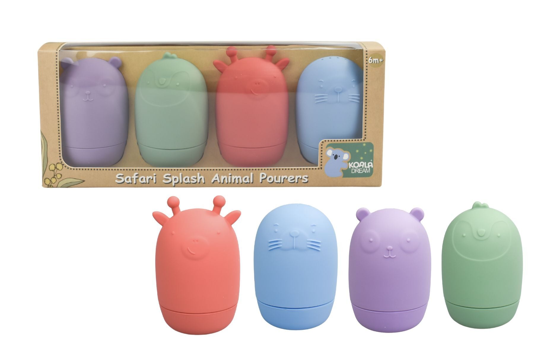 Safari Splash Silicone Animal Pourers 4 asstd - Koala Dream