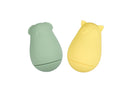 Silicone Bath Boat & Animal Squirter Green & Yellow 2 Pack Koala Dream - Eleganter