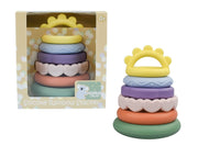 Silicone Rainbow Stacker 6pc Teether Set - Koala Dream