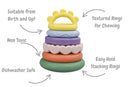 Silicone Rainbow Stacker 6pc Teether Set - Koala Dream