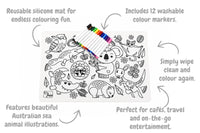 Reusable Silicone Drawing Mat Australian Animals - Eleganter