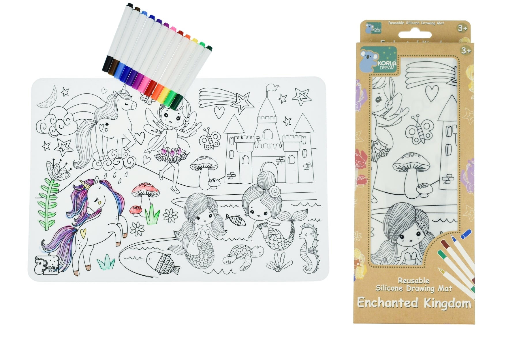 Reusable Silicone Drawing Mat Enchanted Kingdom - Eleganter Aust.
