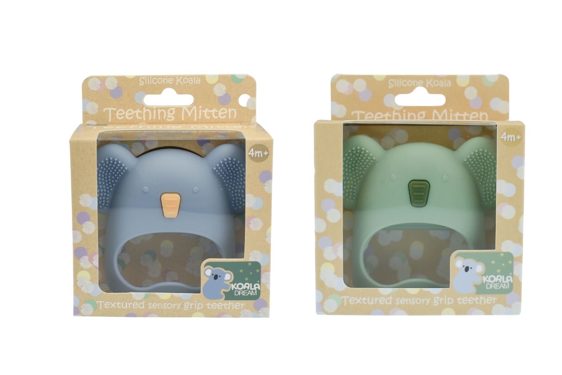Koala Silicone Teething Mitten Blue - Eleganter
