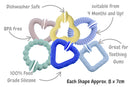 6 Piece Silicone Snap & Learn Sensory Teethers - Koala Dream
