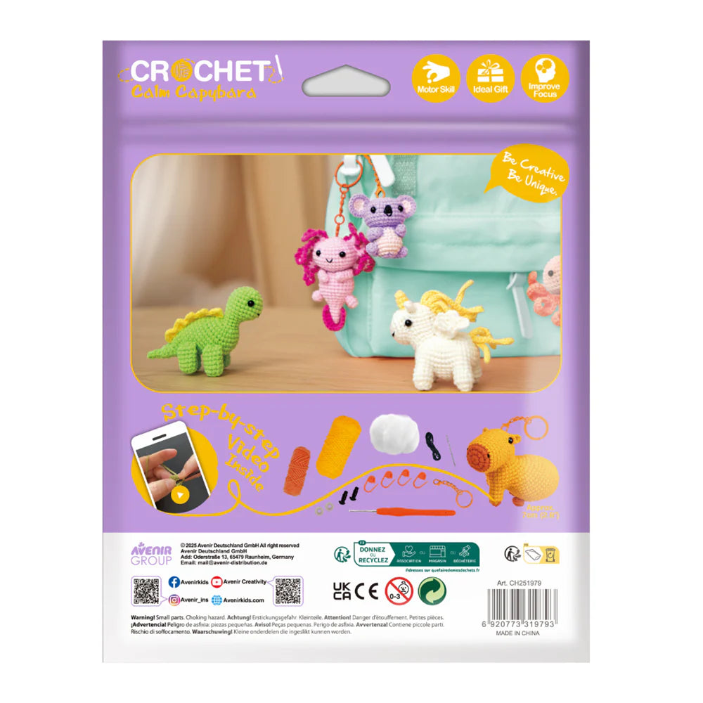 Avenir Crochet Keychain Calm Capybara - Johnco