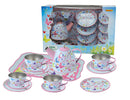 Tin Tea Set Pink Blossom Butterfly 15pcs - Kapper Kidz