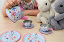 Tin Tea Set Pink Blossom Butterfly 15pcs - Kapper Kidz
