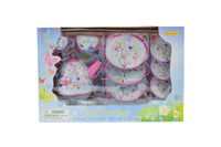 Tin Tea Set Pink Blossom Butterfly 15pcs - Kapper Kidz
