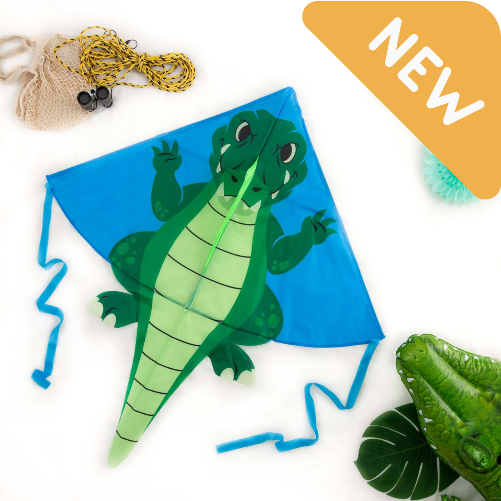 Single Line Crocodile Kite - High as a Kite