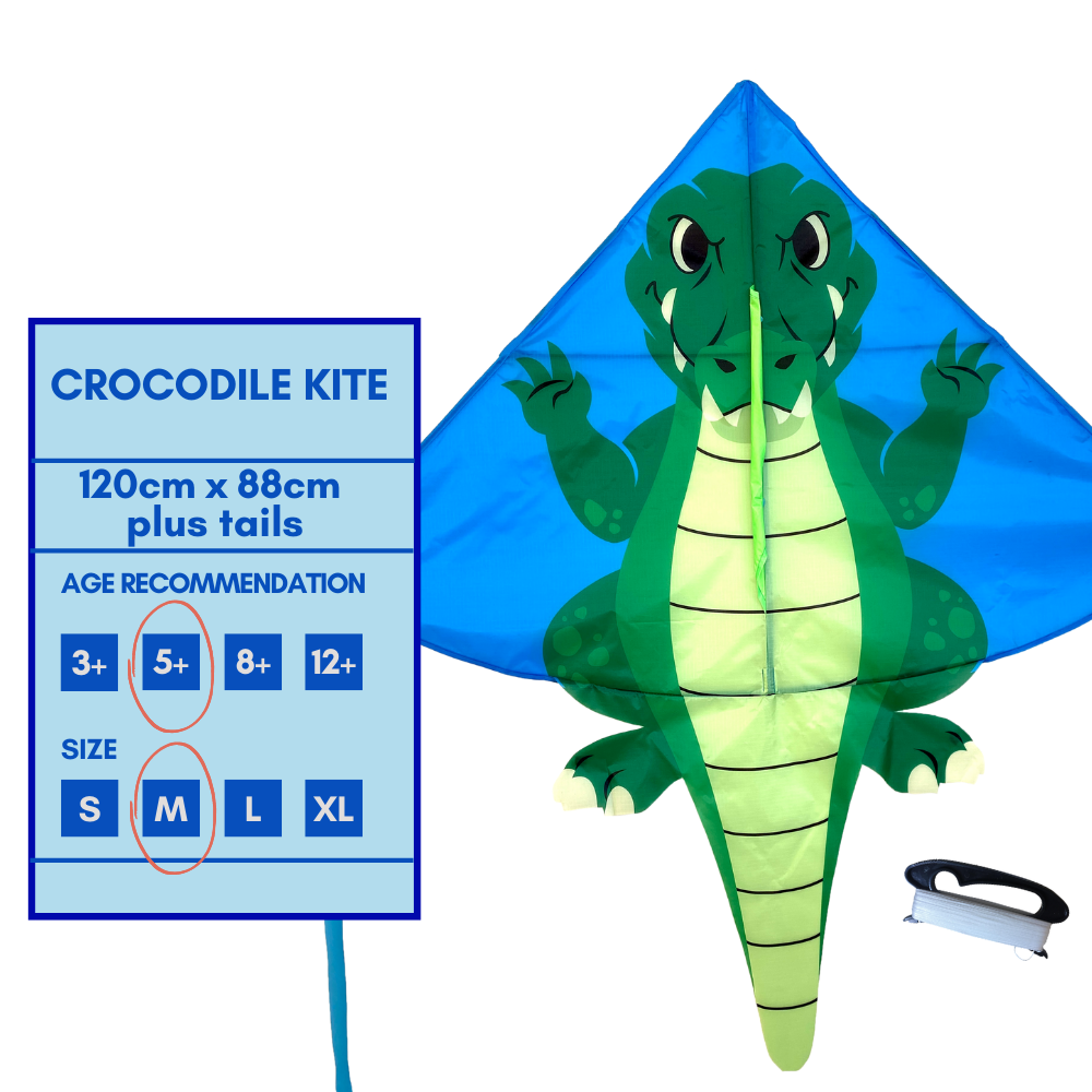 Single Line Crocodile Kite - High as a Kite