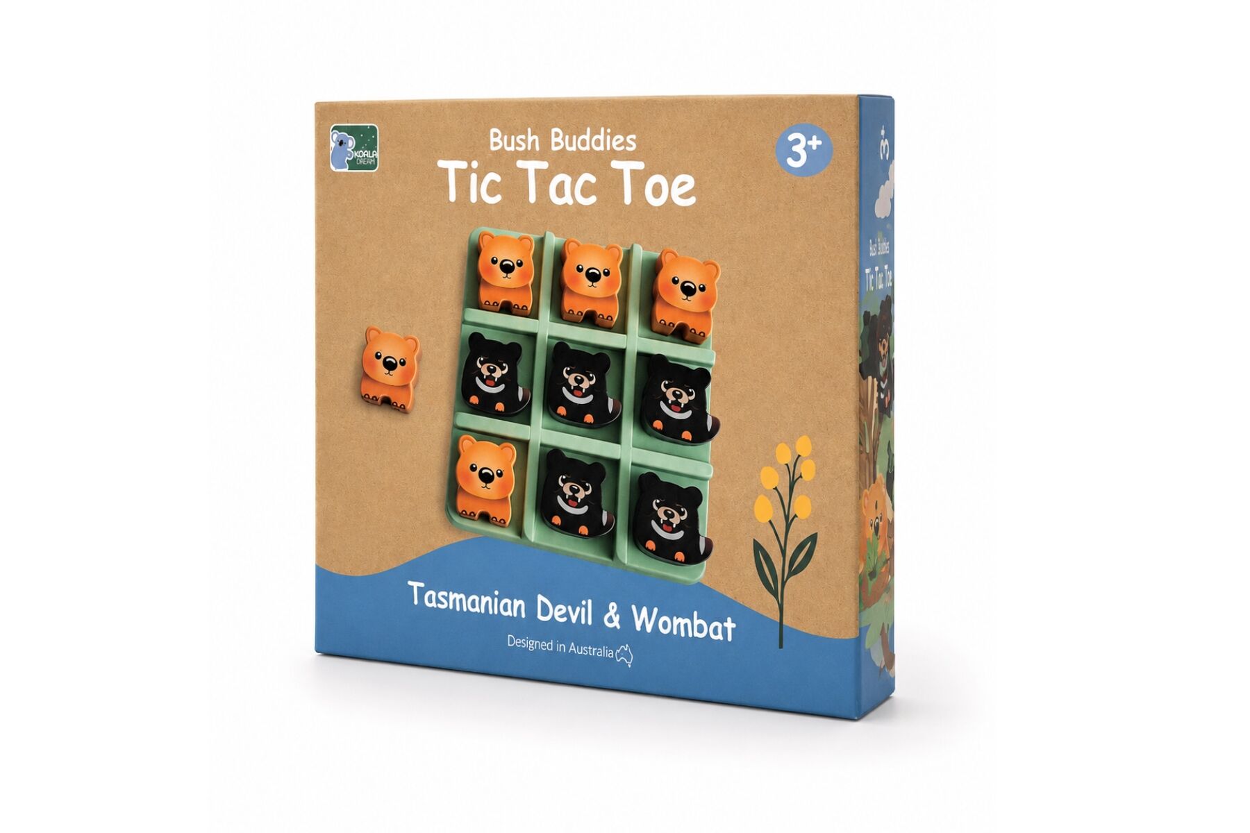 Bush Buddies Tic Tac Toe Tassie Devil & Wombat - Eleganter