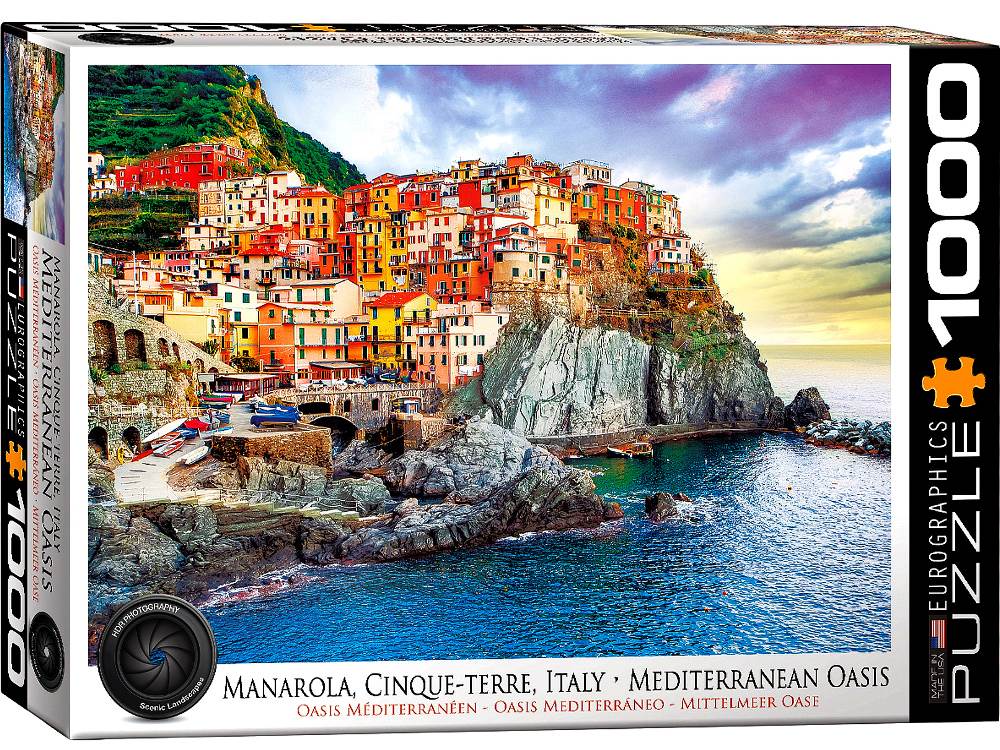 Mediterranean Oasis Italy 1000pcs Puzzle Eurographics - Lets Play Games
