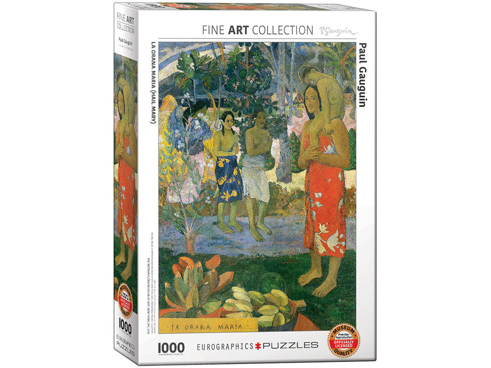 La Orana Maria Paul Gauguin 1000pcs Puzzle Eurographics - Lets Play Games