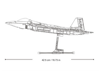 F-22A-S Raptor 1/44 Scale 764 Pcs Sluban - Belta Brands