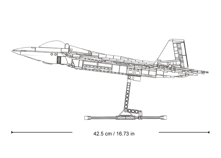 F-22A-S Raptor 1/44 Scale 764 Pcs Sluban - Belta Brands