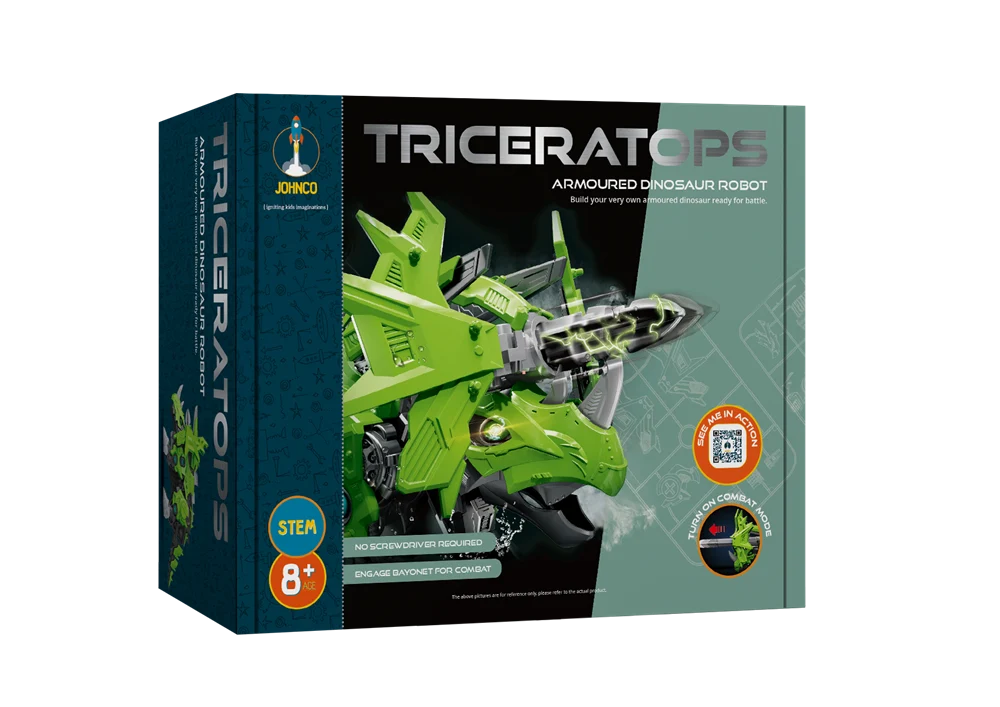 Armoured Dinosaur Robot Triceratops - Johnco