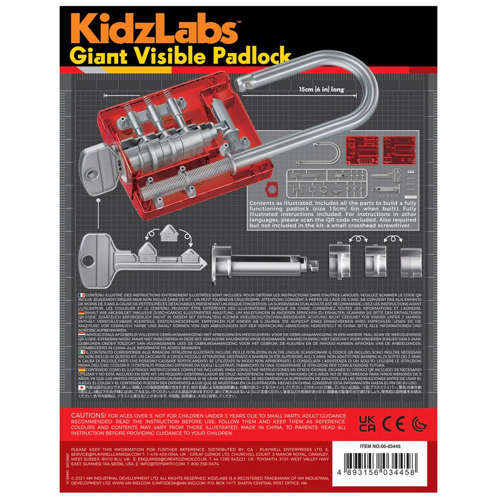 Giant Visable Padlock - Kidzlabs