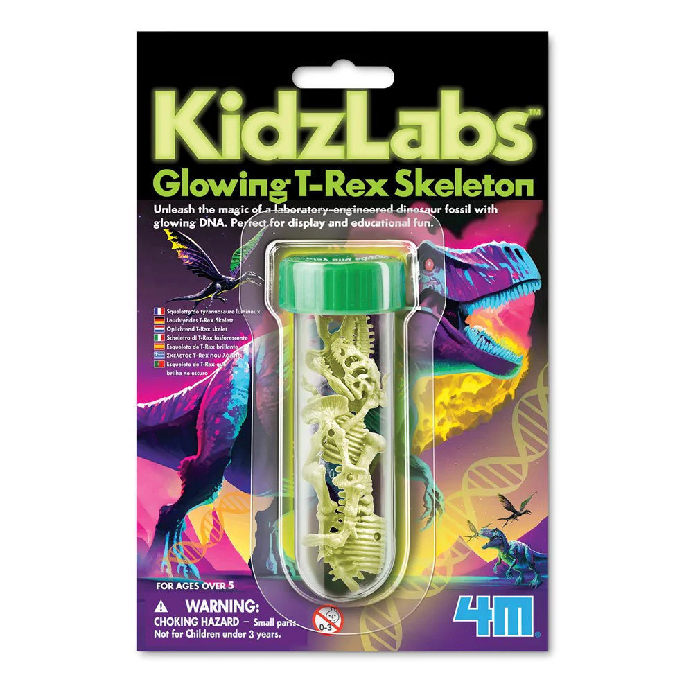Kidz Labs Glowing T-Rex Skeleton - 4M