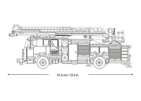 Fire Truck Scale 1/35 185 Pcs Sluban - Belta Brands