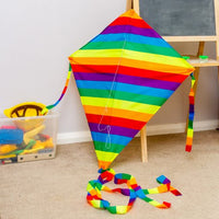 Single Line Diamond Rainbow Kite - High as a Kite