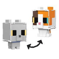Minecraft Flippin’ Figs – Calico Cat + British Shorthair Cat