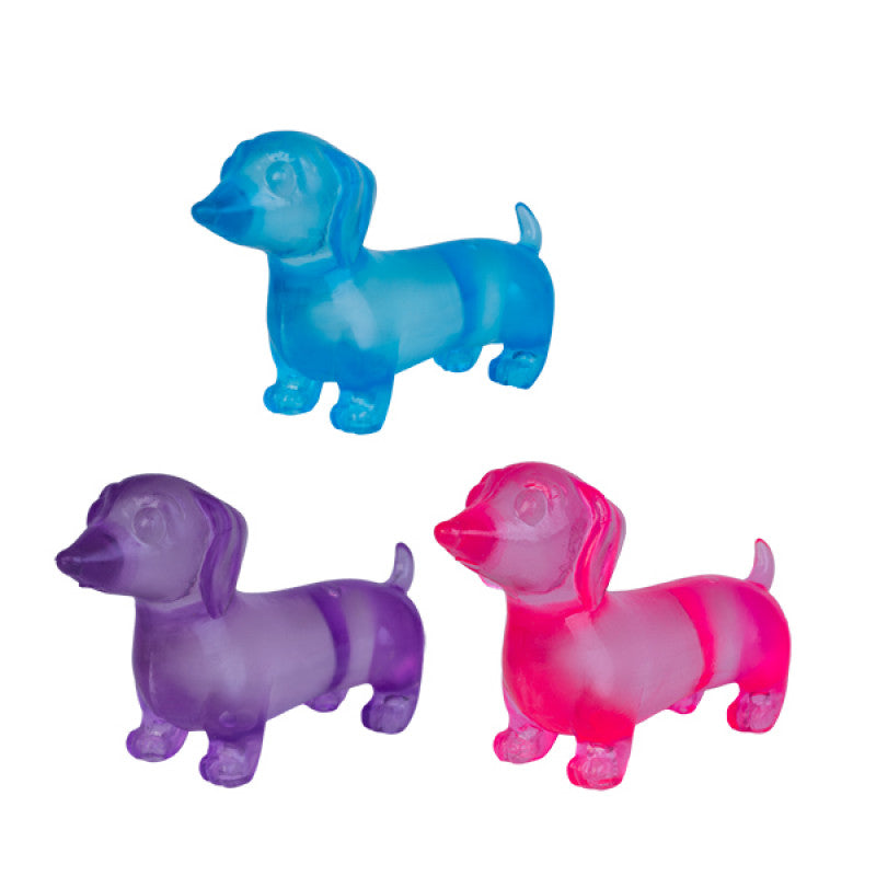 Super Squeeze Dachshund Glow in the Dark Smooshos - MDI Aus