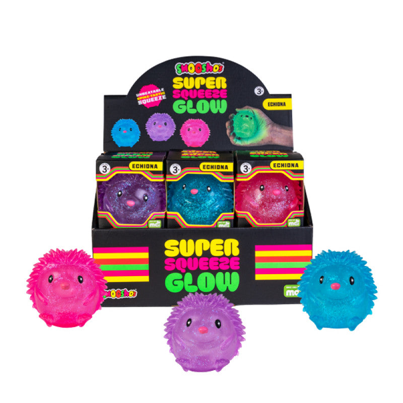 Super Squeeze Glow in the Dark Echidna Smooshos - MDI Aus