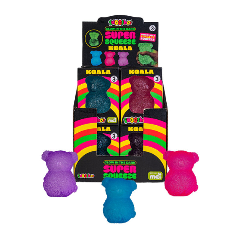 Super Squeeze Glow in the Dark Koala Smooshos - MDI Aus