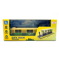 Iconic Melbourne Tram pull back Green/Gold w/ Tram Stop - Belta Brands