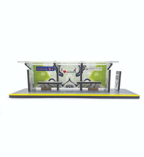 Iconic Melbourne Tram pull back Green/Gold w/ Tram Stop - Belta Brands